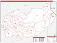 El Dorado, Ca Carrier Route Wall Map